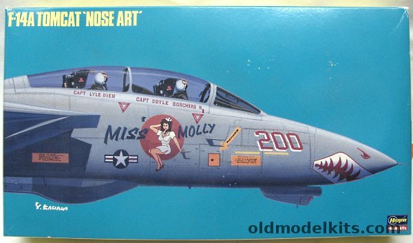 Hasegawa 1/72 Grumman F-14A Tomcat 'Miss Molly'  VF-111 USS Carl Vinson - Nose Art Limited Edition, SP31 plastic model kit